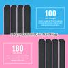 20Pack Nail Files, TsMADDTs Double Sided Emery Board 100 180 Grit Manicure File for Natural Acrylic Artificial Nail for Girls Women Men view 3