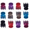 12PCS Crystal Plastic No-Slip Mini Hair Claw Small Bang Jaw Clip Hair Clamp Hair Grip Hairpin for Women (C#) view 1