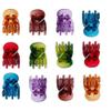 12PCS Crystal Plastic No-Slip Mini Hair Claw Small Bang Jaw Clip Hair Clamp Hair Grip Hairpin for Women (D#) view 1