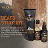 Woody's Beard Stuff 3 Piece Kit, Beard & Tattoo Oil, Wash, 2 in 1 Facial Hair Conditioner, Cleanse, Moisturize, and Style view 2