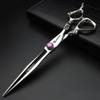 7 inch barber scissors, purple diamond barber scissors, suitable for barbers/families/individuals(7 Inch Flat-AA) view 2