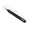 Blackhead Acne Extraction Tweezers - FEITA Pro & Surgical-Grade Stainless Steel Bend Curved Comedone Extractor Tweezer Tool for Remove Whitehead and Clogged Pores, Pimple - Black view 4