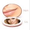 Fancii LED Lighted Travel Makeup Mirror, 1x/10x Magnification - Daylight LED, Compact, Portable, Large 5" Wide Illuminated Folding Mirror - Lumi (Rose Gold) view 3