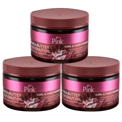 Luster's Pink Shea Butter Coconut Oil Curl & Twist Pudding - 3 pack