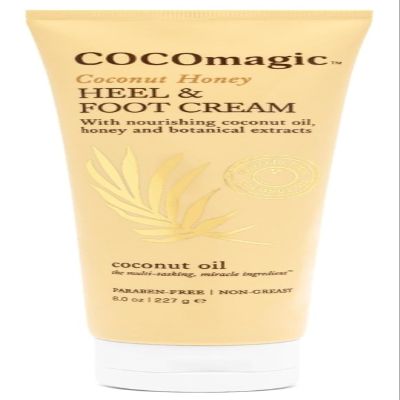 Cocomagic Coconut Honey Heel & Foot Cream - w/Coconut Oil, Honey, & Botanical Extracts | Moisturize Dry, Cracked Feet | Softens & Smooths | Non Greasy | Made in USA, Cruelty & Paraben Free (8 Oz)