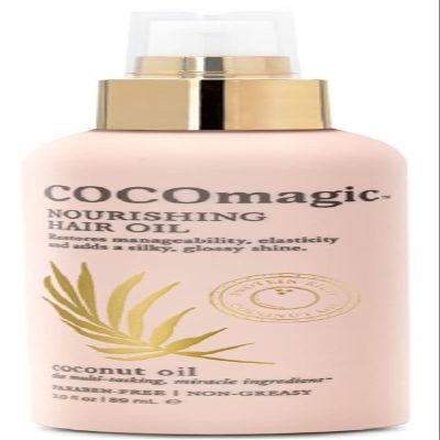 Cocomagic Nourishing Hair Oil | Promotes Healthy-Looking Hair | Restore Manageability, Add Silky, Glossy Shine | Paraben Free, Cruelty Free, Made in USA (3 oz)