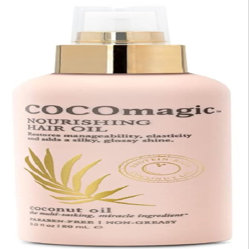 Cocomagic Nourishing Hair Oil | Promotes Healthy-Looking Hair | Restore Manageability, Add Silky, Glossy Shine | Paraben Free, Cruelty Free, Made in USA (3 oz)