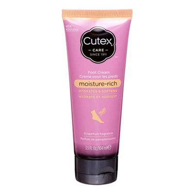 Cutex Moisture Rich Foot Cream with Grapefruit Fragrance, 104mL