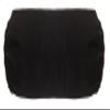 Saffron Black Long Bolster Pillowcase - Yoga Massage Round Bolster Cover for Bed Sofa Chair Couch Lounge Cotton 10" Diameter x 24" Long (25 cm Diameter x 60 cm Long) Removable Cover view 3