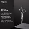 Fromm Professional Explore 5.75" Hair Cutting Shears for Wet and Dry Hair, Polished Silver Japanese Steel Scissors with Beveled Blade view 2