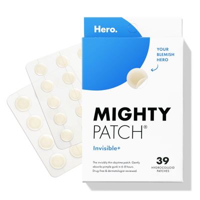 Mighty Patch Invisible+ Patch - Daytime Hydrocolloid Acne Pimple Patches for Covering Zits and Blemishes, Ultra Thin Spot Stickers for Face and Skin (24 Medium and 15 Small Patches)