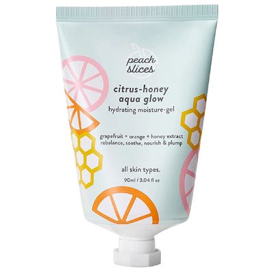 Peach Slices - Citrus-Honey Aqua Glow Moisturizer (3.04 oz) - Hydrating Moisture-Gel - Rebalance, Soothe, & Nourish - Grapefruit, Orange, Honey Extract - Vegan, Cruelty Free, Korean Skin Care & Beauty