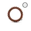 TELETIES - Spiral Hair Coils - Ponytail Holder Hair Ties for Women - Phone Cord Hair Ties - Strong Grip, No Rip, Water Resistant, No Crease Hair Tie Coils - 3 pack (Large, Tortoise) view 3