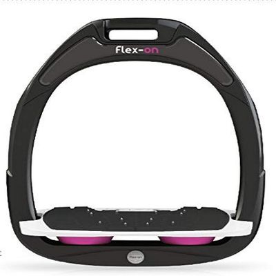 Flex on Green Composite Range Mixed Ultra-Grip Frame Color: Black Footbed Color: White ELASTOMERS: Pink