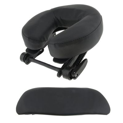 Baoblaze Pack of 3, Massage Table Headrest Replacement Adjustable & Face Cradle Cushion & Arm Rest Sling Pad for SPA, Body Beauty - Black