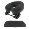Baoblaze Pack of 3, Massage Table Headrest Replacement Adjustable & Face Cradle Cushion & Arm Rest Sling Pad for SPA, Body Beauty - Black view 1