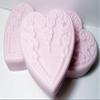 3 Pc XLg Heart shaped Secret Garden Scented Soap Set - Shea Butter Goat Milk Soap view 2