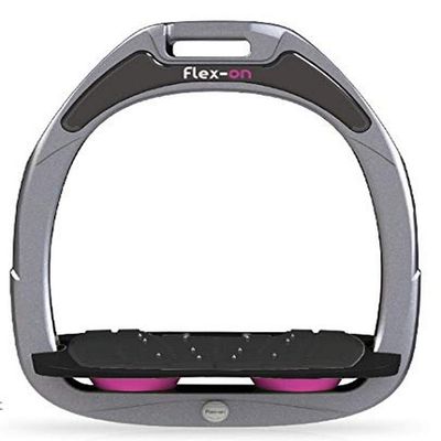 Flex on Green Composite Range Mixed Ultra-Grip Frame Color: Silver Gray Footbed Color: Black ELASTOMERS: Pink