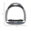 Green Composite Range Mixed Ultra-Grip Frame Color: Silver Gray Footbed Color: White Elastomers: Blue view 2