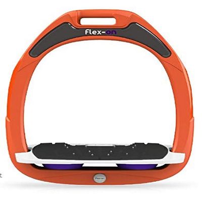 Flex on Green Composite Range Mixed Ultra-Grip Frame Color: Orange Footbed Color: White ELASTOMERS: Purple