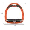 Flex on Green Composite Range Mixed Ultra-Grip Frame Color: Orange Footbed Color: Gray ELASTOMERS: Black view 2