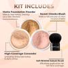 4pc KIT w/KABUKI BRUSH Mineral Makeup Bare Set Full Coverage Concealer Blush Foundation Powder (Beige) view 2