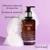 Apivita Cleansing Foam | Hydrating & Soothing Cleansing Creamy Foam for Face & Eyes with Olive, Lavender & Propolis, 200 mL / 6.67 oz view 3