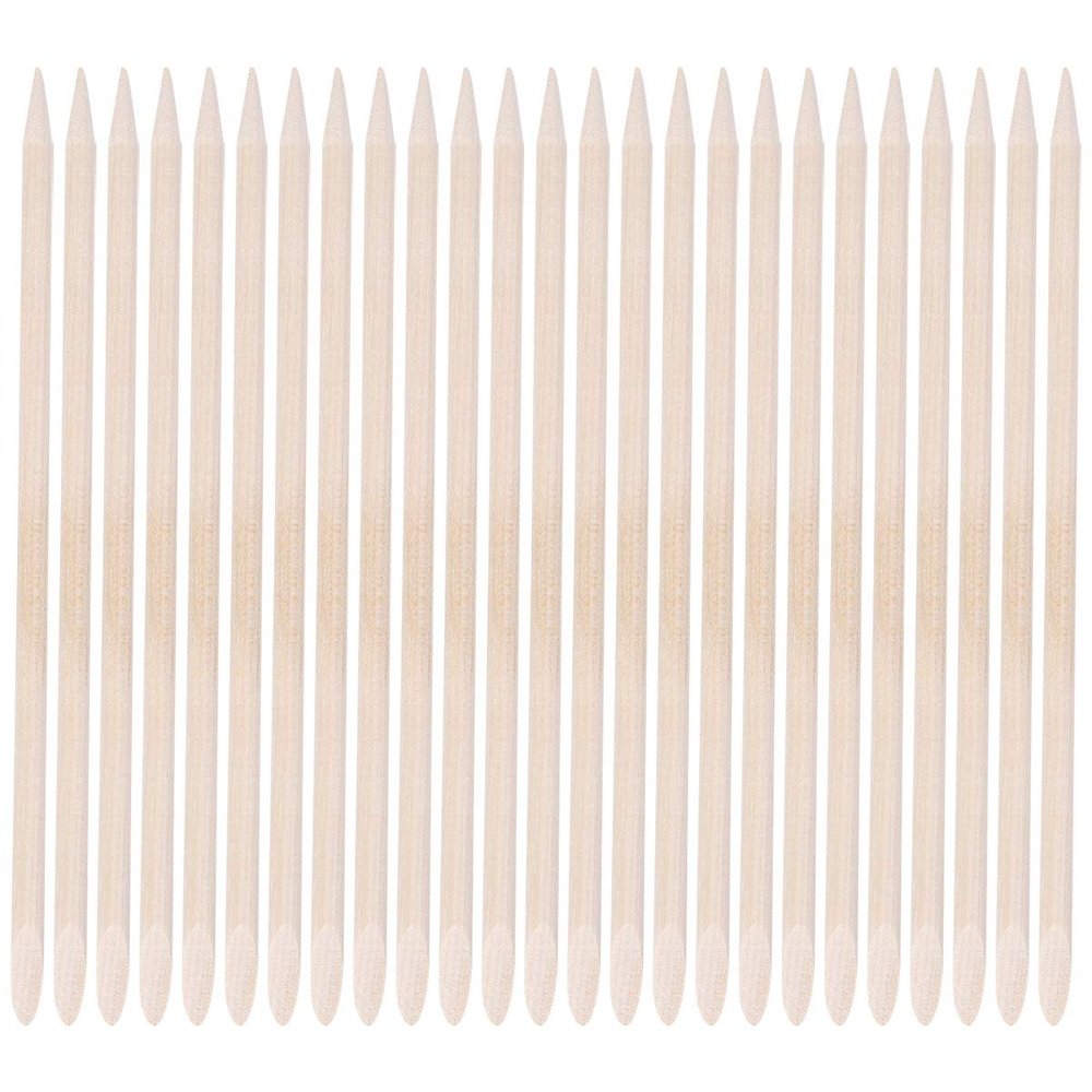 50Pcs Orange Wood Sticks Cuticle Pusher Dead Skin Remover Nail Art Manicure Pedicure Cleaning Sticks