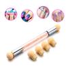 Dual-ended UV Gel Painting Nail Gradient Brush Art Sponge Puff Pen Manicure Gift - White SoundsBeauty view 2
