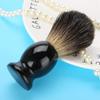 Men's Shaving Brush, Pure Shaving Brush,Black Handle,Men's Professional Hair Salon Tool,Give You Easier Shaving view 2