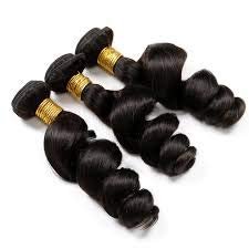 100% Virgin Human Hair Mink Quality, Grade 9A/!0A Loose Wave Deep Wave Curly (18", 18", 18", Loose Wave)