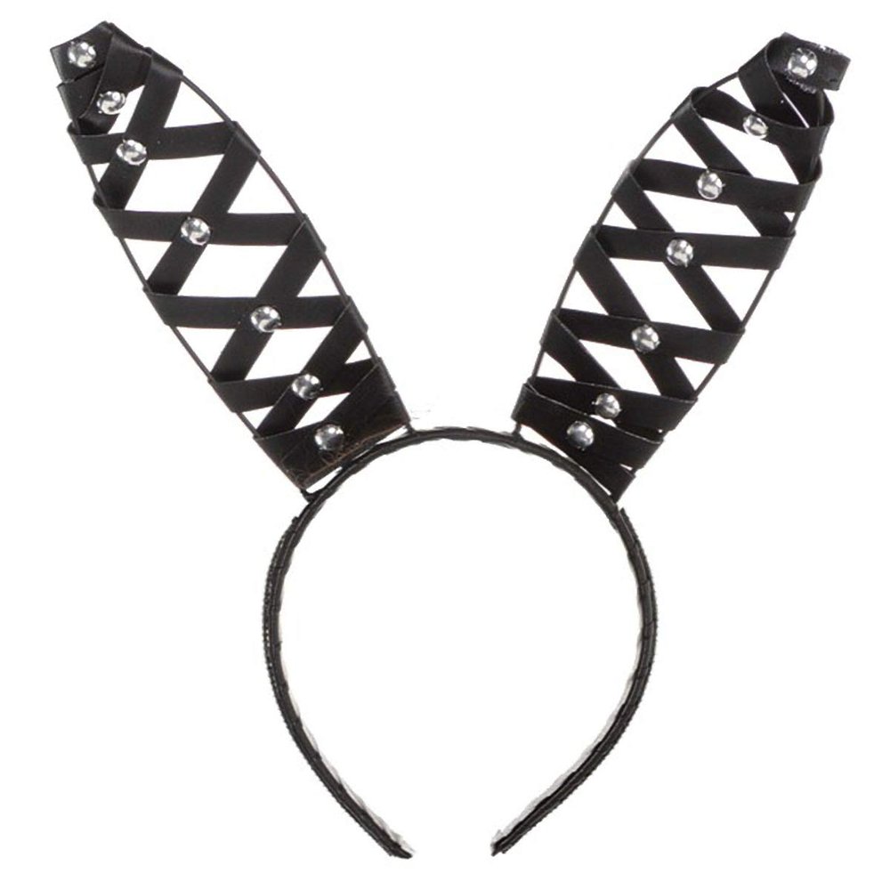 amscan Domineer Bunny Ears Headband - One Size, Black - 1 Pc.