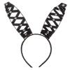amscan Domineer Bunny Ears Headband - One Size, Black - 1 Pc. view 1
