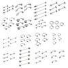 Juland 85 PCS Piercing Kit Body Piercing Surgical Steel Belly Button, Tongue, Eyebrow, Nipple, Lip, Nose Tapers Plugs Gauges Set view 1