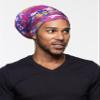 Fairy Black Mother Dreadlocks Satin Locs Bonnet Cap for Men and Women(Roseblue, large) view 3