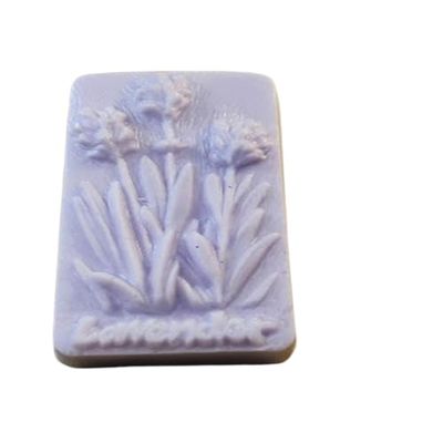 2 Pc Lavender Scented Gift Set - Lavender Design Bars - Goatmilk and Shea Soap