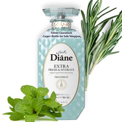 Moist Diane Anti Dandruff Conditioner for Oily Hair, Hydrating Conditioner for Women & Men by Argan Oil, Mint, Rosemary & Ginger, Tea Tree CONDITRIONER from Japan 15.2Fl Oz EXTRA FRESH & HYDRATE