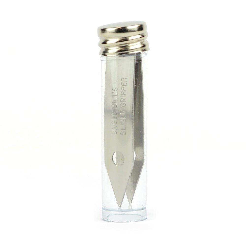 Uncle Bill's Sliver Gripper Precision Tweezers Stainless Steel Bottled (6 Pack)