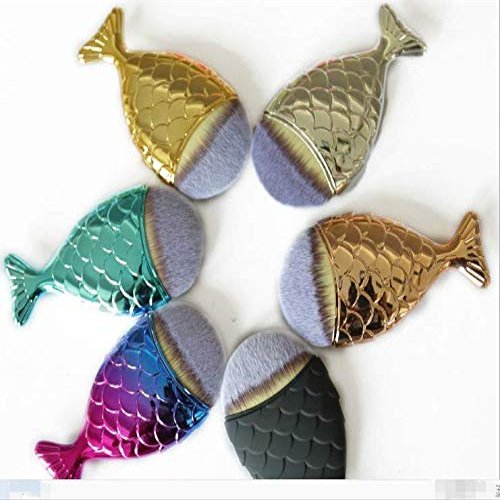 6pc High Selling Fish Shape Foundation Brush Cosmetic, Cosmetic Makeup Brush