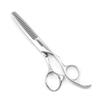 5.5" Hair Thinning Scissors Barber Scissors Professional Sharp Hairdresser Hair Thinning Shears 28 Teeth 440C Silvery Convex Edge Blade Blind Hole KINSARO for Hairdresser Barber or Home Use view 1