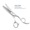 5.5" Hair Thinning Scissors Barber Scissors Professional Sharp Hairdresser Hair Thinning Shears 28 Teeth 440C Silvery Convex Edge Blade Blind Hole KINSARO for Hairdresser Barber or Home Use view 3