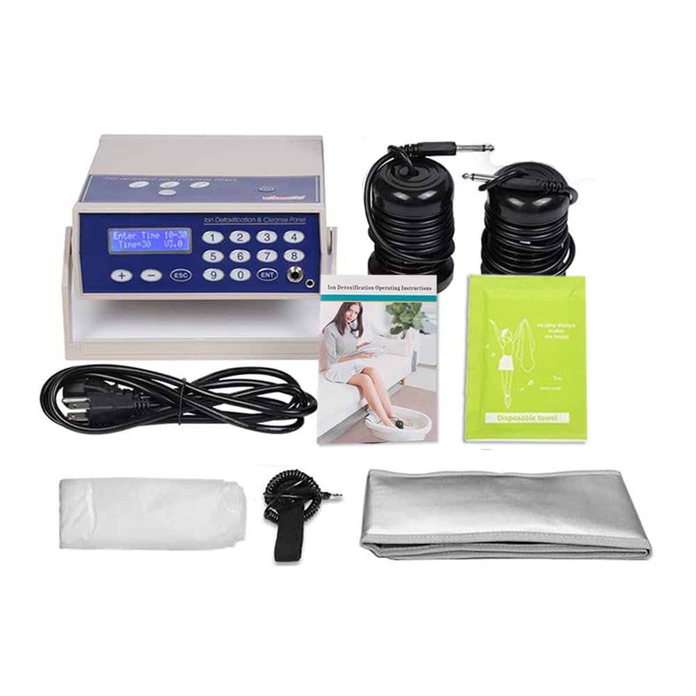 Vitaciti Ionic Foot Spa Machine for Detox Professional Feet Bath Negative Hydrogen Ion Cleanse Detox Foot Bath Soak to Remove Toxins with Far Infrared Belt, Perfect for Birthday