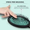 AGARO Classic Cushion Hair Brush with Strong & flexible nylon bristles, having Anti-static ball tips, for Grooming, Straightening, Detangling Hair, Ideal for Men & Women, Cyan view 4