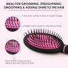 AGARO Delight Cushion Hair Brush, Black and Pink, 100 g view 2