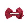 Burgundy Velvety Hair Bow With Alligator Clip For Girls - Set of 6 view 3