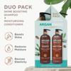 Argan Magic Shine Boosting Shampoo & Moisturizing Conditioner Duo - Gently Cleanses, Boosts Shine, Controls Frizz, Restores Moisture, Detangles | Made in USA, Paraben Free, Cruelty Free (32 oz) view 4