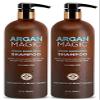 ARGAN MAGIC Shine Boosting Shampoo - Gently Cleanses and Restores Hair to Calm Frizz and Boost Shine | Made in USA, Paraben Free, Cruelty Free (32 Ounce / 2 Pack) view 1