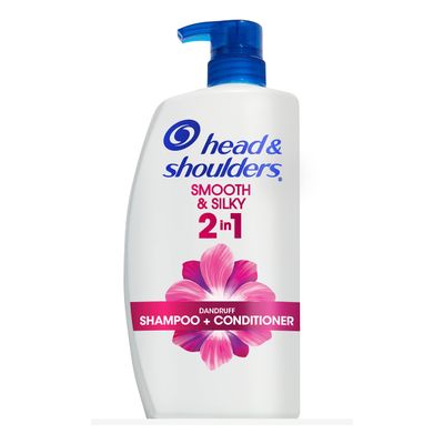 Head & Shoulders Smooth & Silky 2in1 Dandruff Shampoo and Conditioner, 31.4 Fluid Ounce