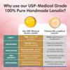 100% Pure Lanolin, Handmade in USA, Unrefined Balm, Dry & Itchy Skin, Cracked Lips, Breastfeeding, Nipple Cream, Baby Care, Moisture-Rich, Nursing Essentials & Petroleum-Free, for Hands, Face & Body view 4