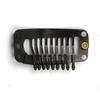20pcs Metal Snap Clips for Hair Extensions DIY Clip in on Hair Extension Wigs 9 Teeth 32mm 1.2g/pc Black Brown Beige Color (Black) view 4